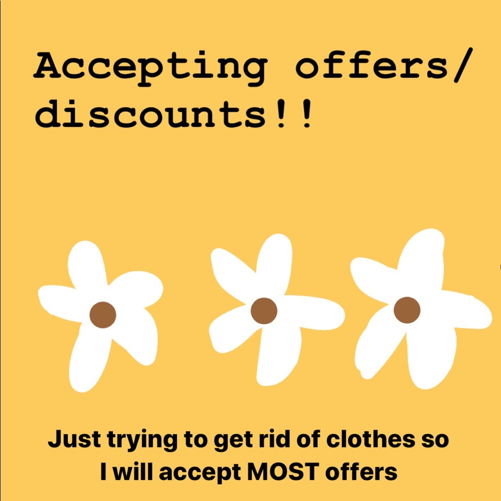 ACCEPTING OFFERS/ OFFERING DISCOUNTS